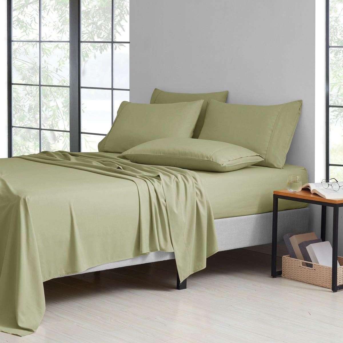 Luxurious Cooling Bamboo Viscose Sheet Set – Breathable, Hypoallergenic, and Moisture-Wicking 9