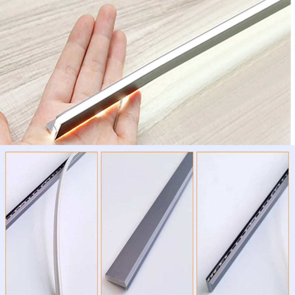 Invisible LED Shelf Lighting – Slim 12V Warm White and Cool White Strip Light for Modern Interiors 13
