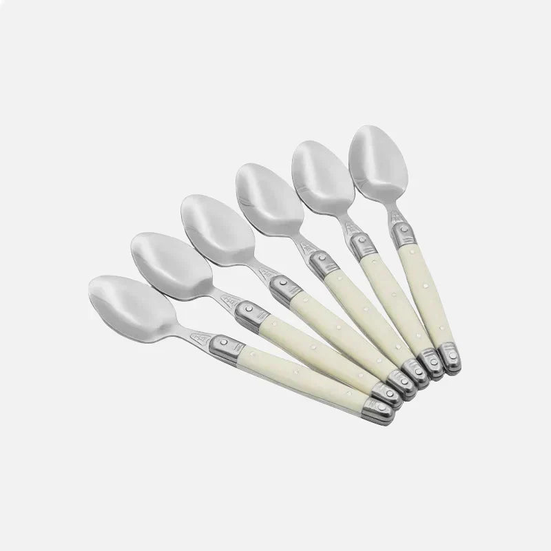 Timeless Laguiole Cutlery Set with Ivory Handles – 304 Stainless Steel, Elegant Dining Experience 23