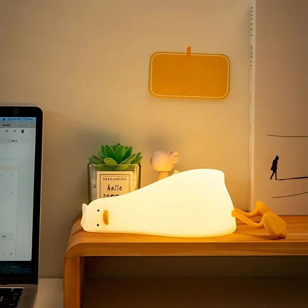Soft and Squishy Night Light for Kids – Rechargeable Silicone Bedside Lamp with Touch Control 13