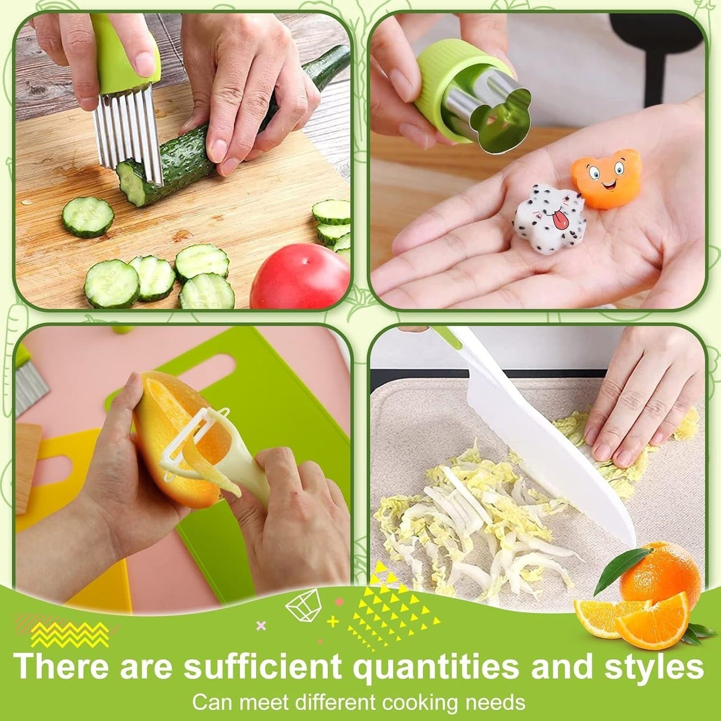 MiniChef Kids Kitchen Playset – Realistic Wooden Cooking Utensils and Food for Creative Role Play 2