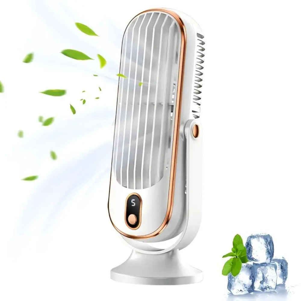 Rechargeable Blade-less Desk Fan with Touch Controls – Quiet and Compact Design 10