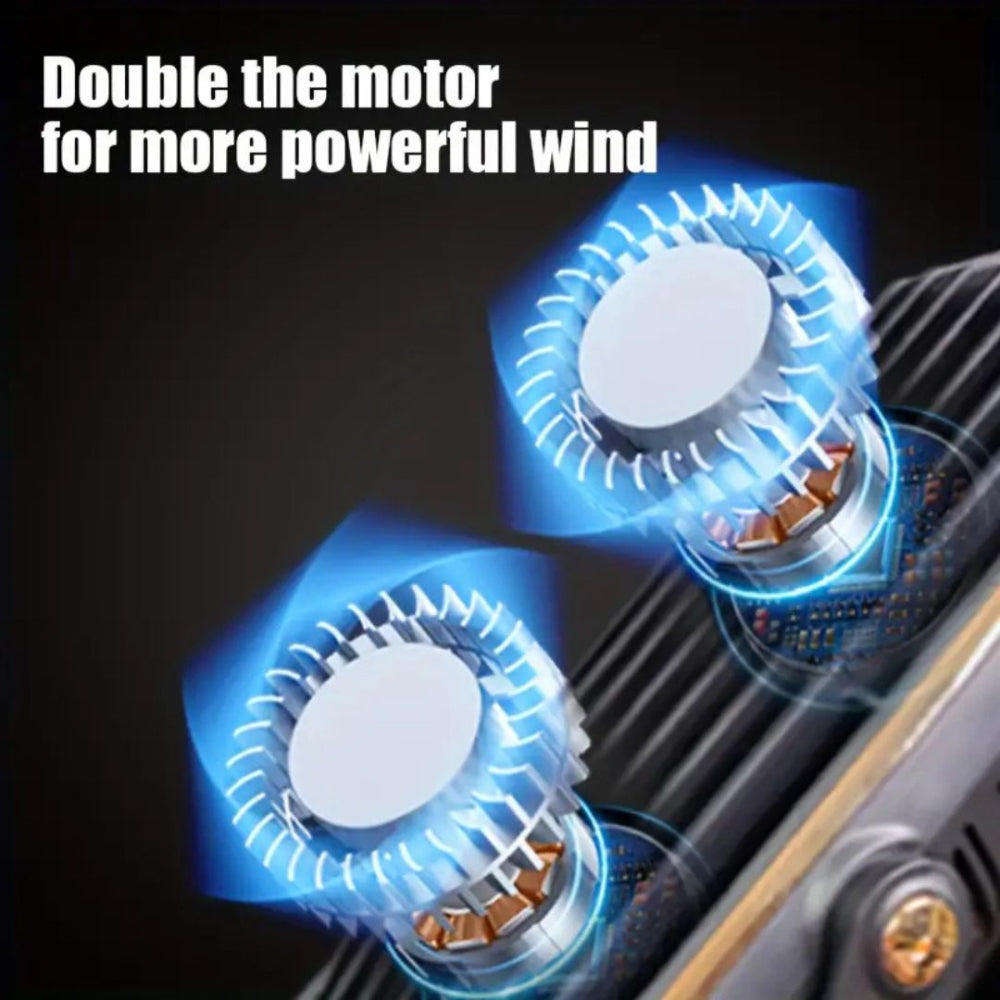 Rechargeable Blade-less Desk Fan with Touch Controls – Quiet and Compact Design 3