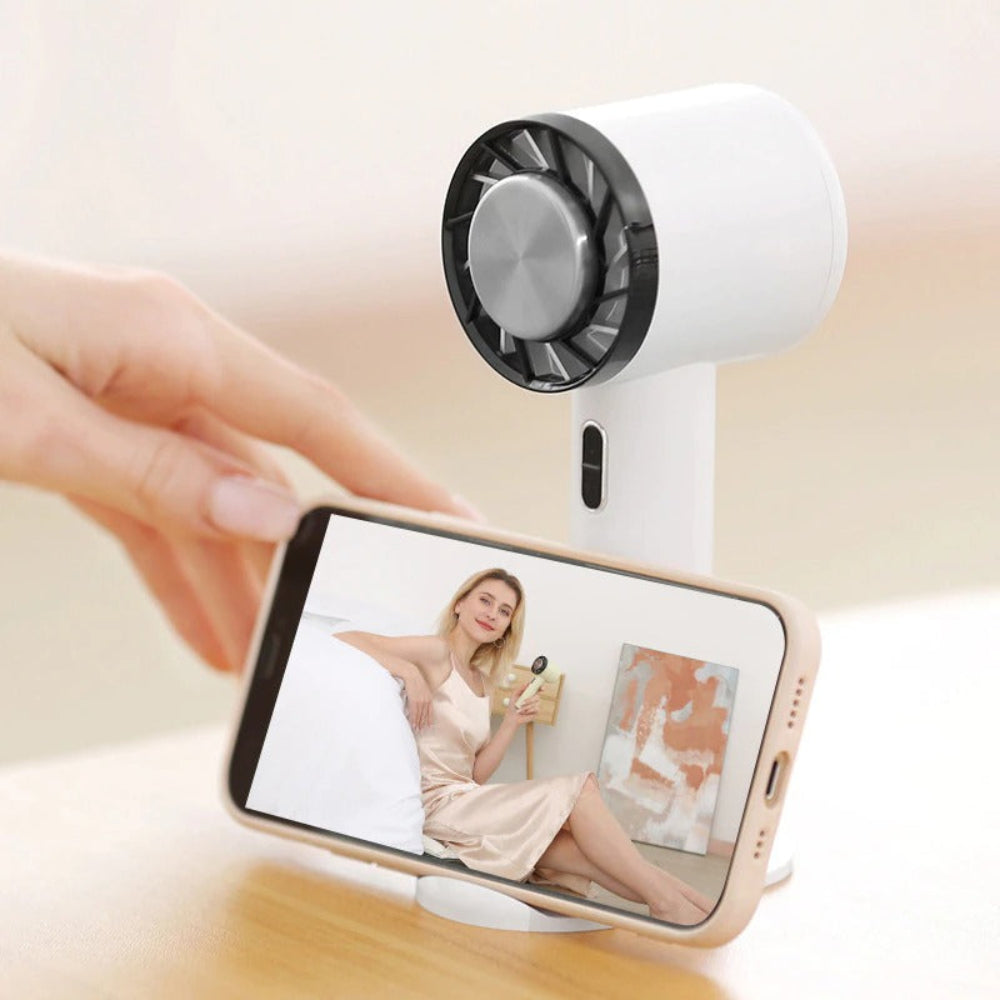 Rechargeable Portable Fan with Turbo Airflow – Hand Held Battery Operated Personal Fan, 3 Speed, Ultra-Compact Design 5