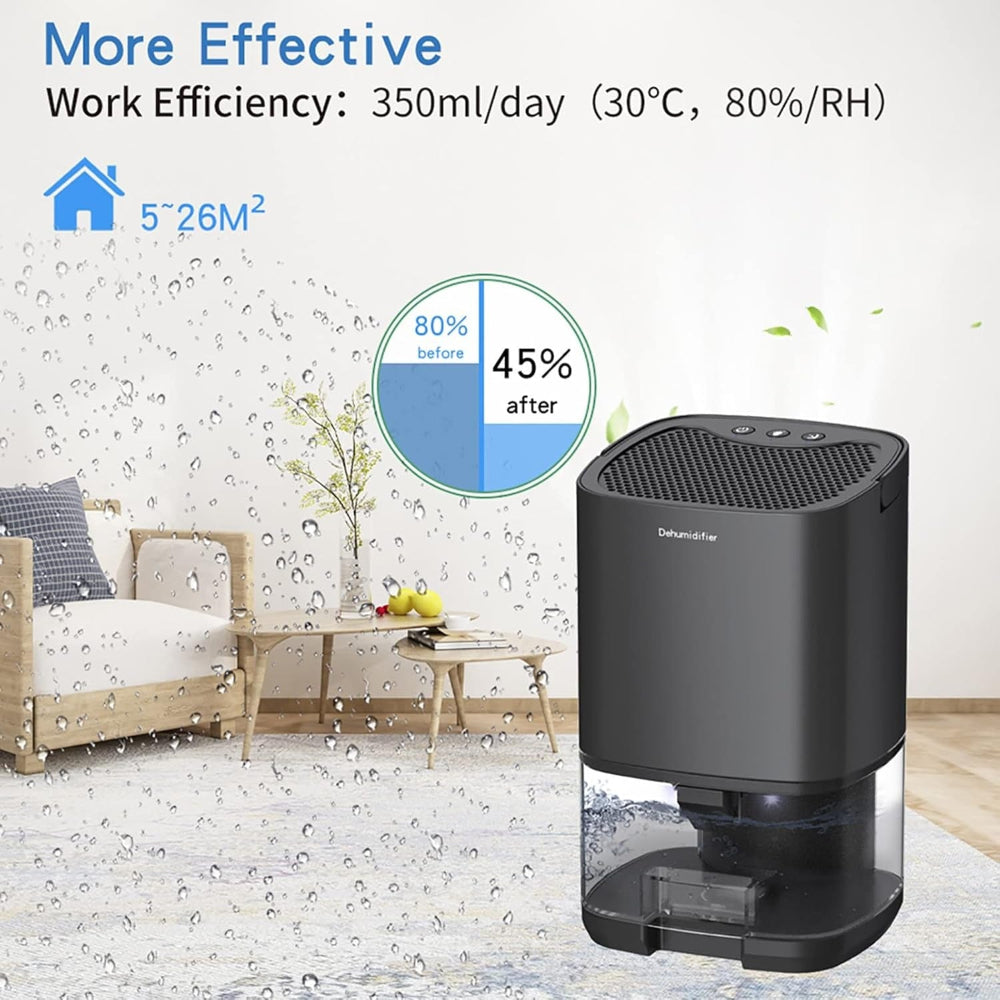 Compact 2-in-1 Dehumidifier with LED Ambient Light – Whisper-Quiet Operation for Bedrooms and Small Spaces 10