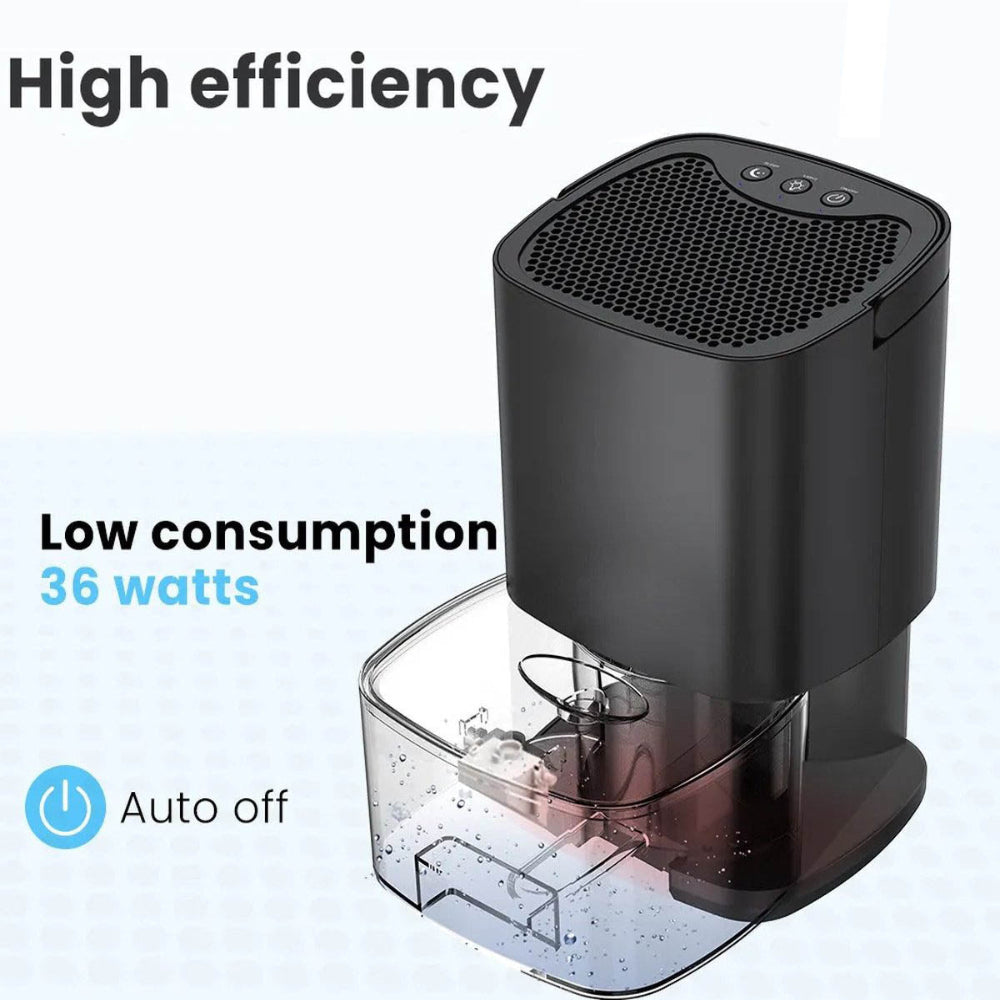 Compact 2-in-1 Dehumidifier with LED Ambient Light – Whisper-Quiet Operation for Bedrooms and Small Spaces 11
