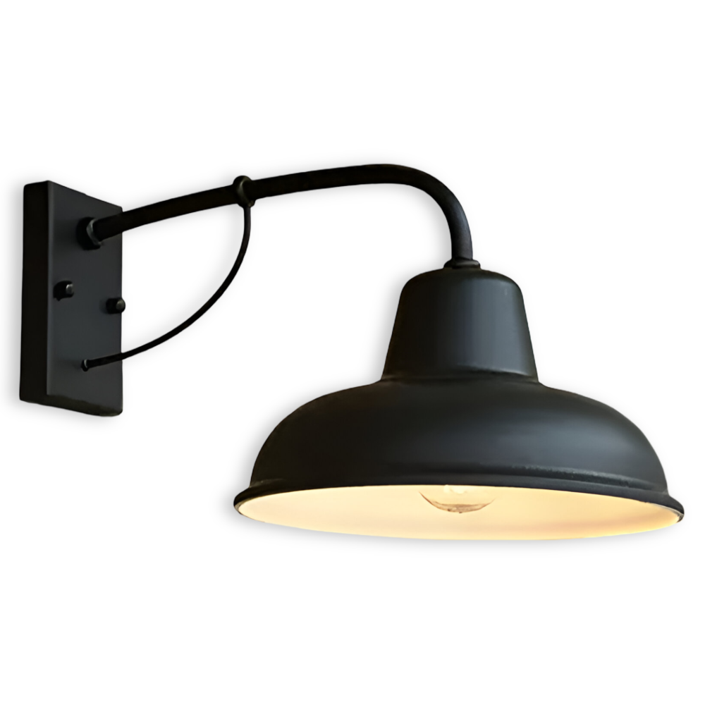 Outdoor Vintage-Style Iron Wall Sconce – Weatherproof Lighting for Patios and Gardens 11