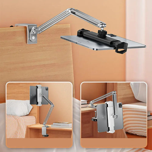 Adjustable 360° Tablet and Phone Stand - Ergonomic Aluminum Holder for Optimal Viewing 1