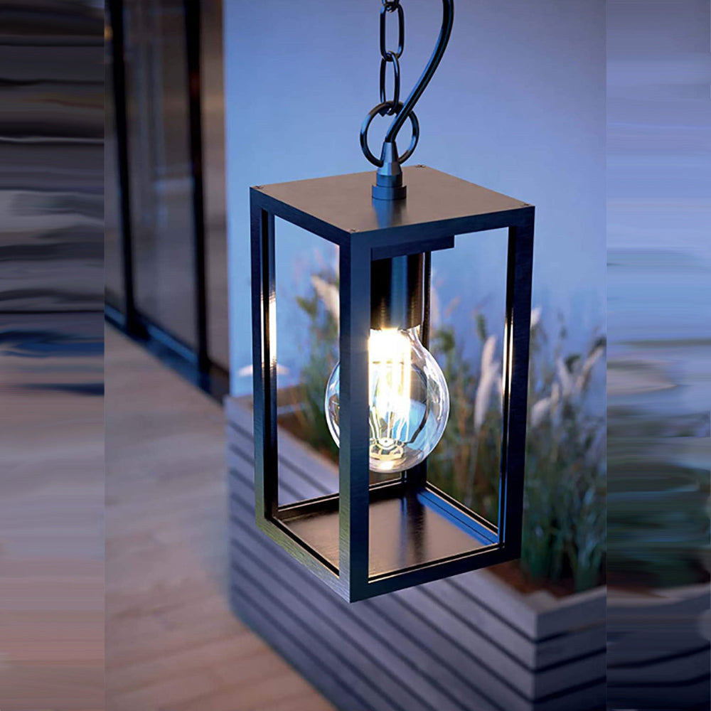 Contemporary Black Aluminum Pendant Light – Indoor and Outdoor Use, IP54 Weather Resistant 3