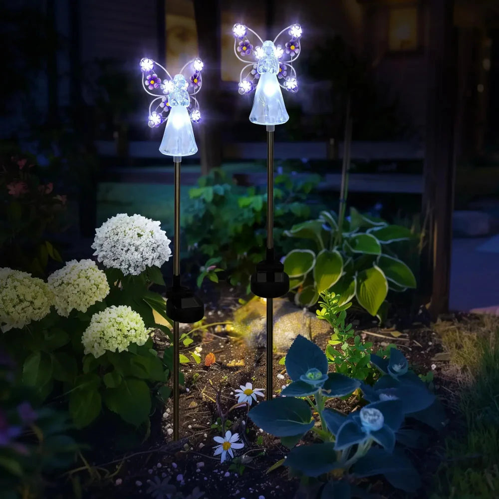 Solar-Powered Angel Light for Gardens and Memorials – Waterproof LED Decorative Lamp 2
