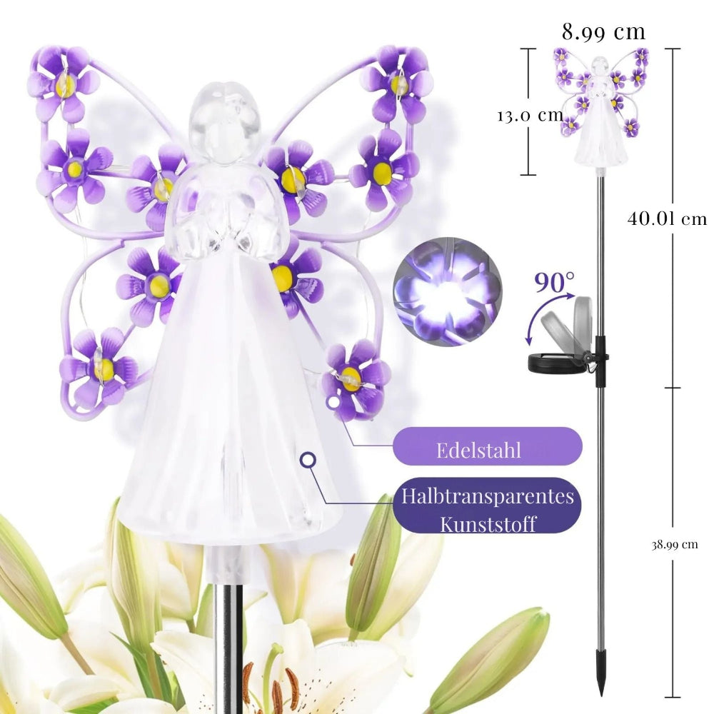 Solar-Powered Angel Light for Gardens and Memorials – Waterproof LED Decorative Lamp 4