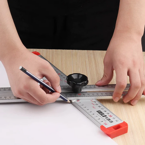 Precision Aluminum Angle Ruler for Woodworking – 360° Measurement Tool with 0.1mm Accuracy 1
