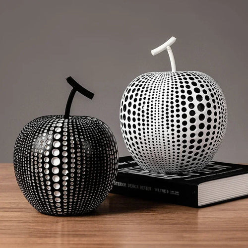 Modern Apple Sculpture in Matte Finish – Stylish Decorative Accent for Home or Office 1