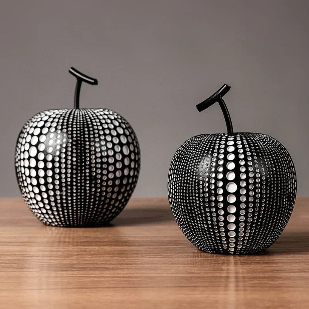 Modern Apple Sculpture in Matte Finish – Stylish Decorative Accent for Home or Office 4