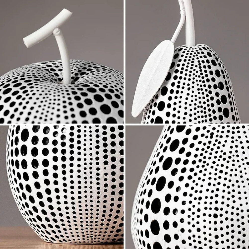 Modern Apple Sculpture in Matte Finish – Stylish Decorative Accent for Home or Office 5