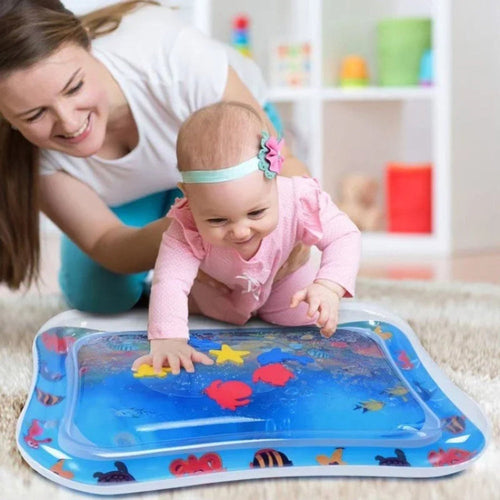 Inflatable AquaMat Water Play Mat for Tummy Time – BPA-Free PVC, 66x50 cm 1