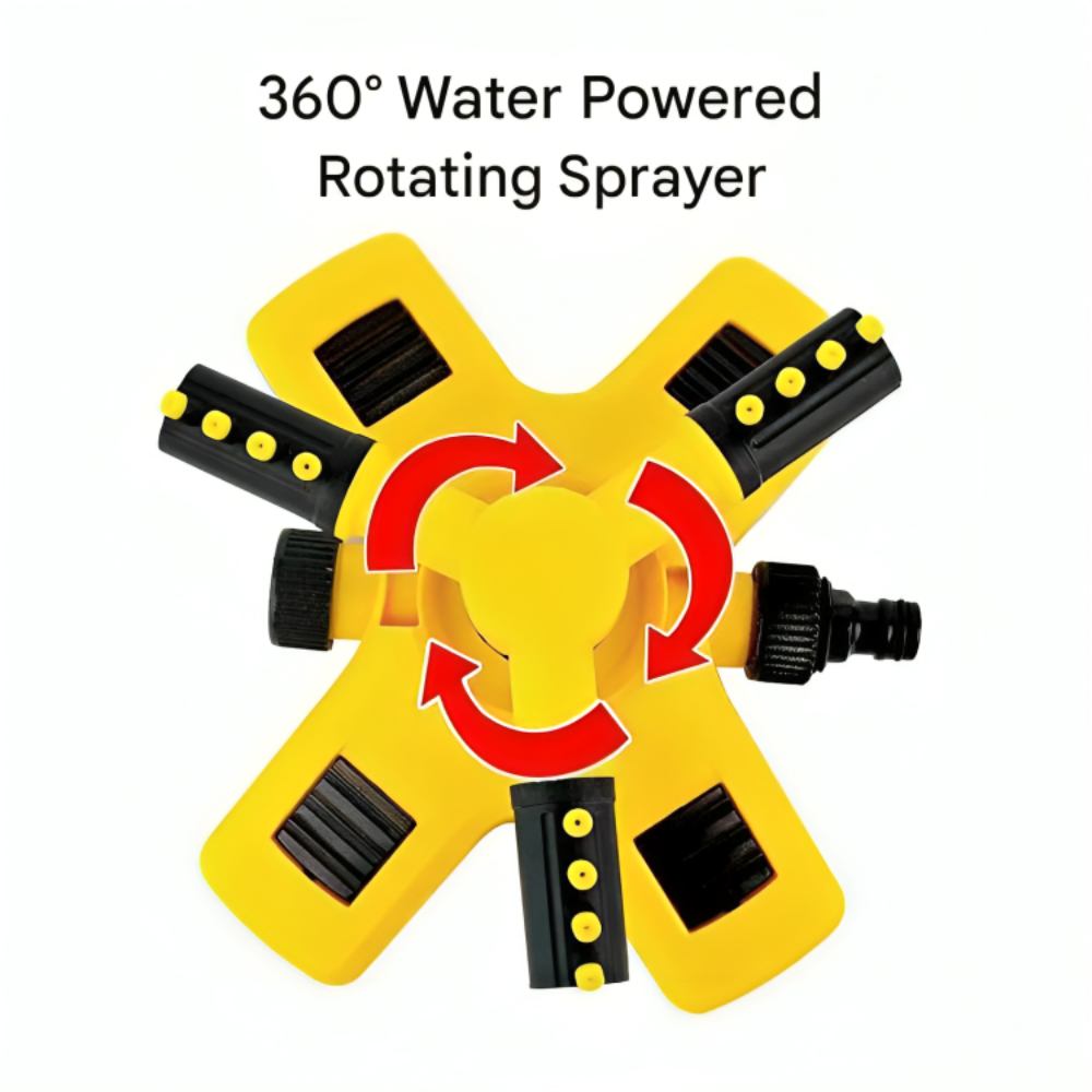 360° Rotating Garden Sprinkler with Adjustable Spray Patterns – Efficient Watering Solution 3