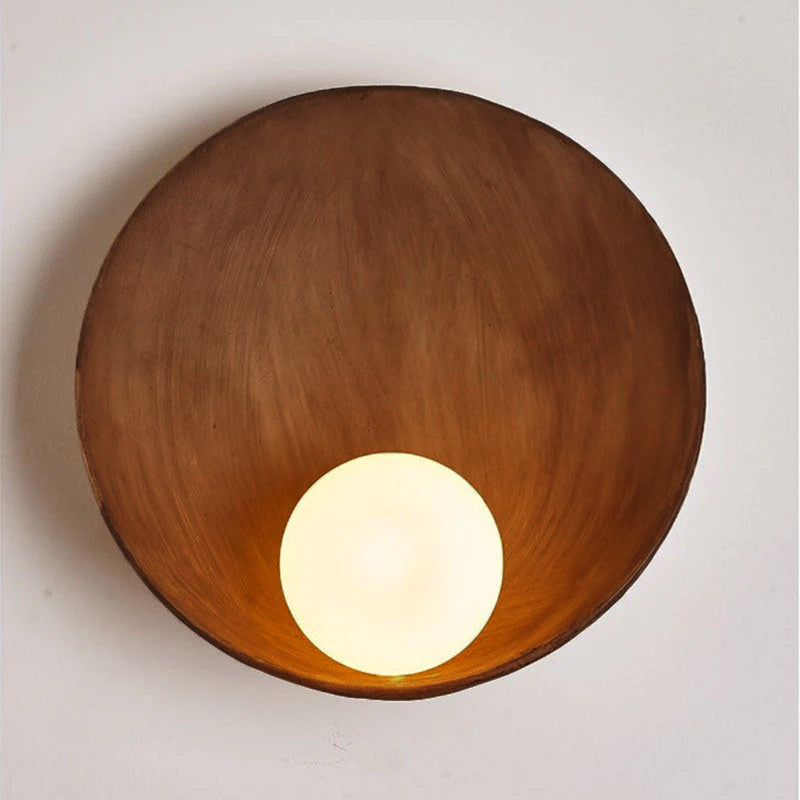 Modern Minimalist Round Wall Light Sconce – Sculptural Design with Soft Ambient Glow for Bedroom and Hallway Décor 14