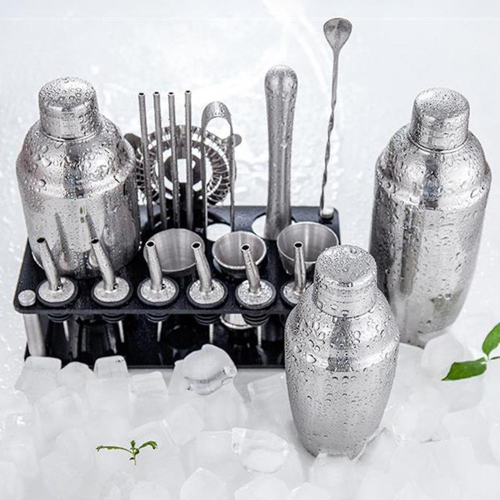 Professional 23-Piece Stainless Steel Bartender Set with Shaker, Jigger, and Muddler 3