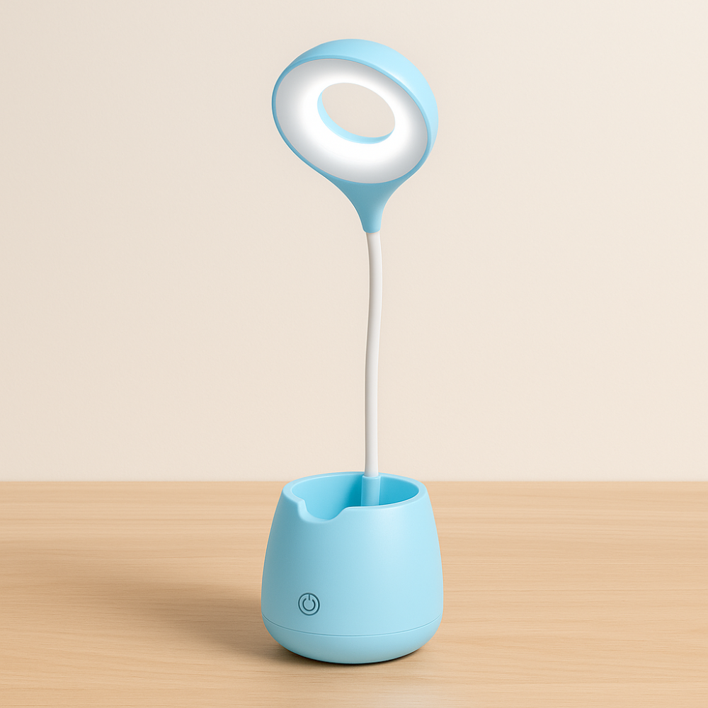 Children's Desk Lamp with Storage Pot and Phone Holder – LED Light for Creative Learning 5