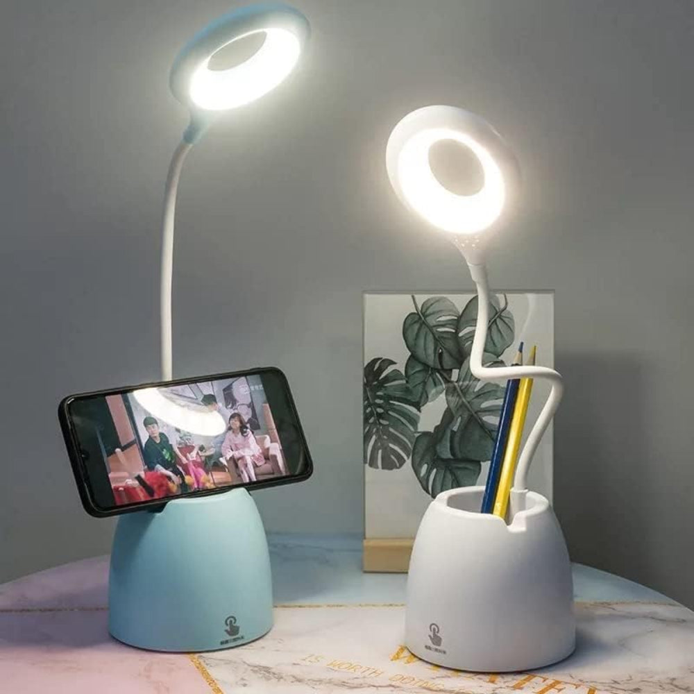 Children's Desk Lamp with Storage Pot and Phone Holder – LED Light for Creative Learning 3