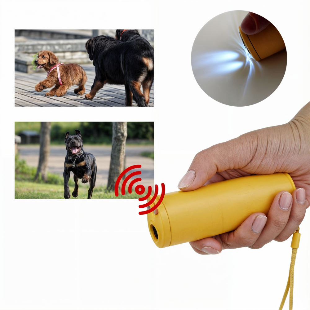 Ultrasonic Dog Trainer with Flashlight – Compact Anti-Bark Device for Effective Training 6