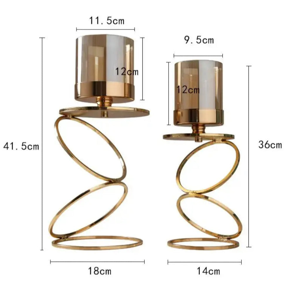 Modern Metal Candle Holder with Geometric Design – Sculptural Elegance for Home Decor 7