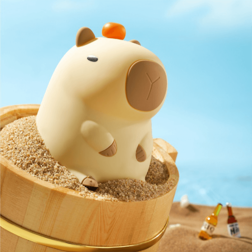 Soft Silicone Capybara Night Light for Kids – Rechargeable, Adjustable Brightness, and Portable 5