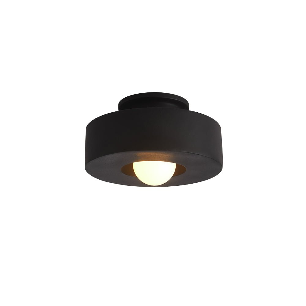 Scandinavian Ceramic Flush Mount Ceiling Light – Modern Cylindrical Design in Multiple Colors 11