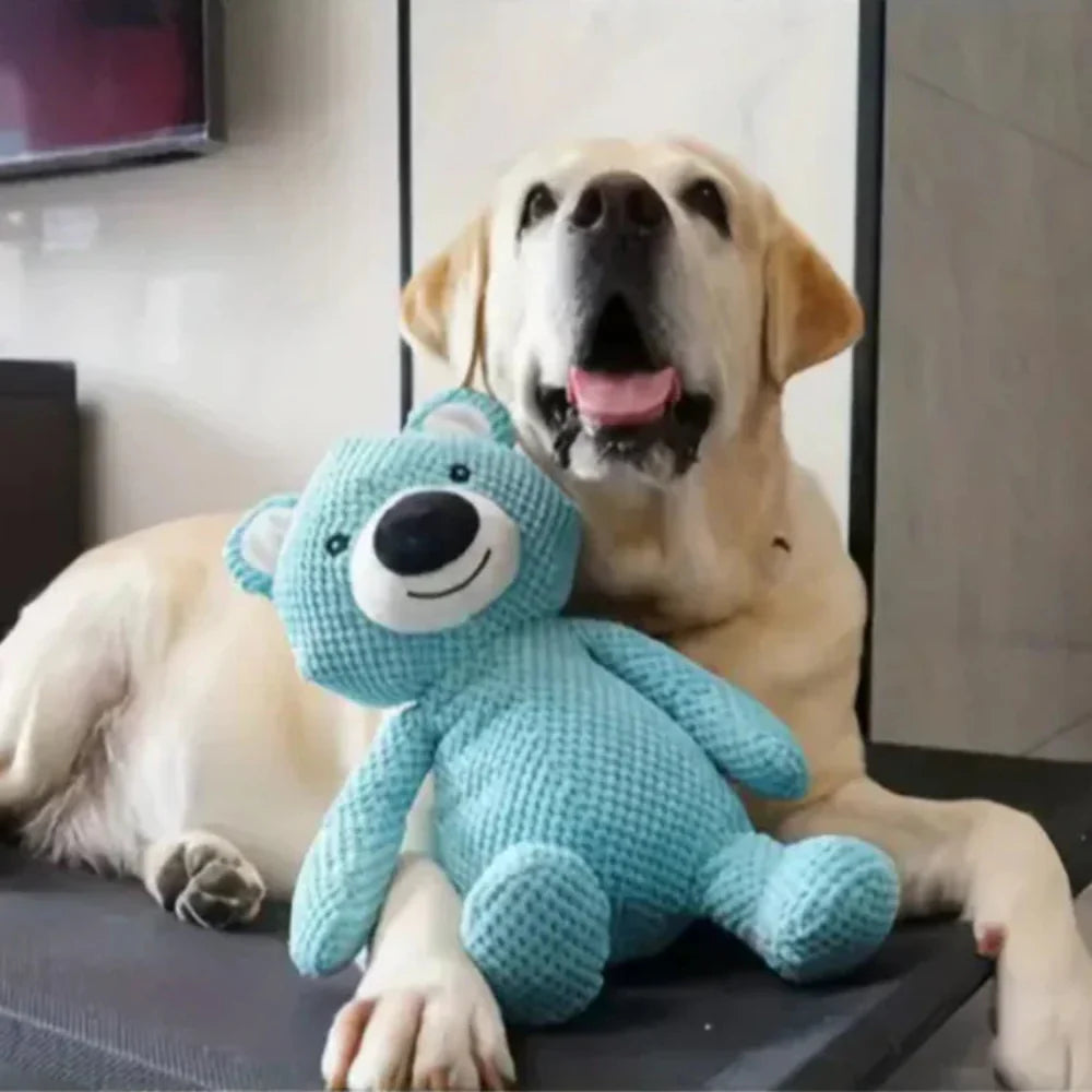 Plush Dog Toy for Aggressive Chewers – Chewlax Comfort Bear with Reinforced Seams 3
