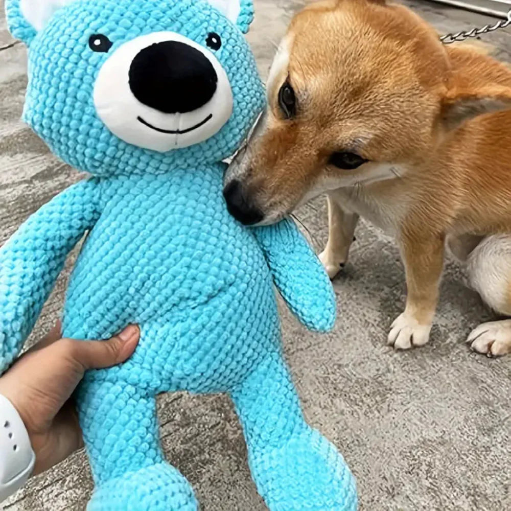 Plush Dog Toy for Aggressive Chewers – Chewlax Comfort Bear with Reinforced Seams 2