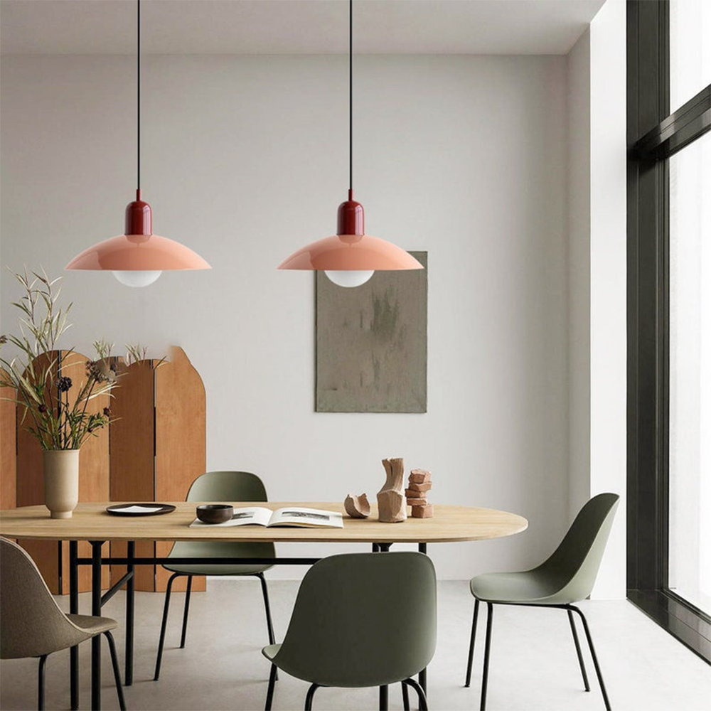 Bauhaus-Inspired Macaron Pendant Light – Adjustable Height, Modern Pastel Design 2