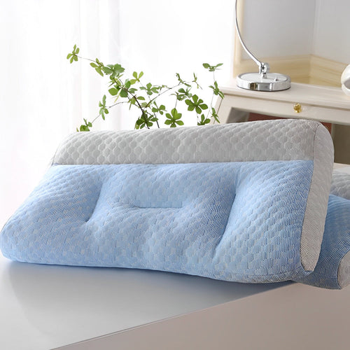 Ergonomic Cooling Pillow for Better Sleep – Breathable Polyester Fiber, 70x45x9 cm 1