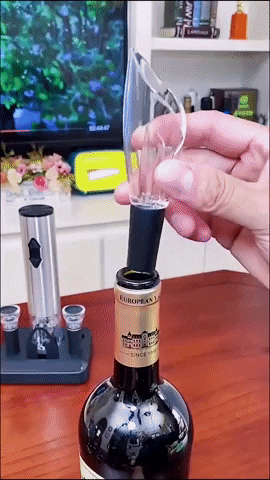 Electric Wine Bottle Opener with USB Rechargeable Battery and LED Light – Effortless Cork Removal 10