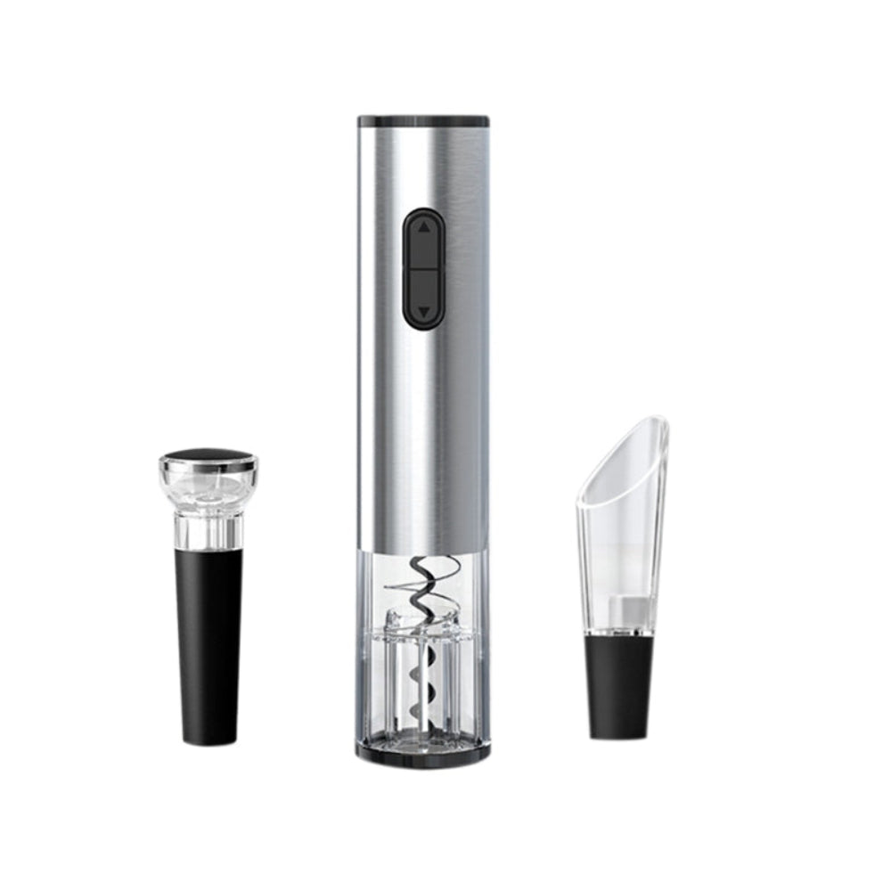 Electric Wine Bottle Opener with USB Rechargeable Battery and LED Light – Effortless Cork Removal 2