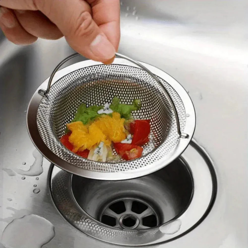 Stainless Steel Kitchen Sink Strainer with Removable Basket – 360° Rotating Design 4