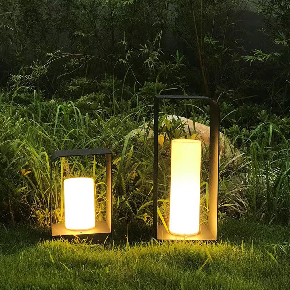 Raynos - Minimalistische Metall-LED-Bodenleuchte für den Außenbereich