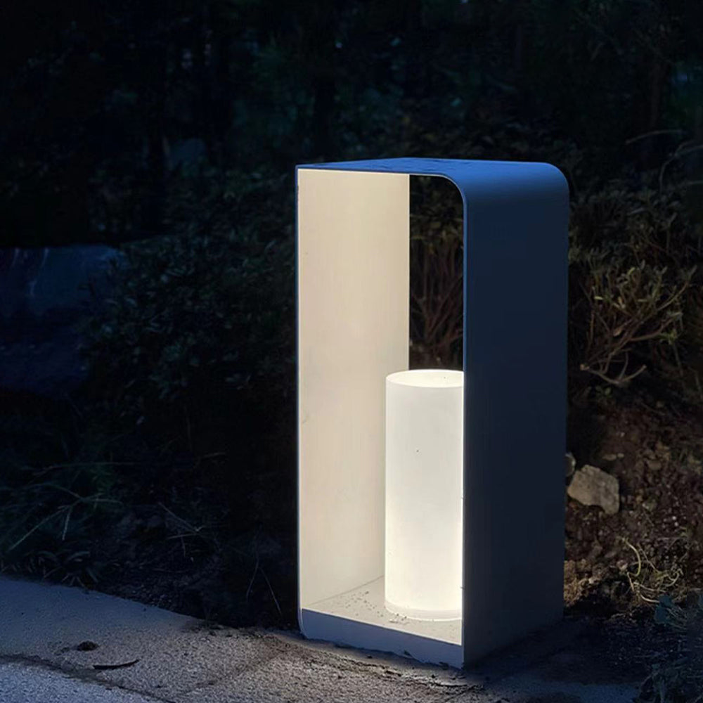 Raynos - Minimalistische Metall-LED-Bodenleuchte für den Außenbereich