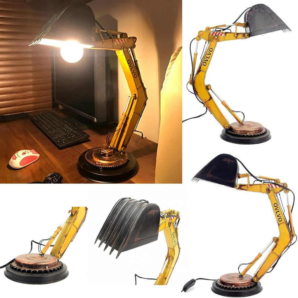 Unique LED Excavator Table Lamp with Creative Design – Industrial Style Accent Light 5