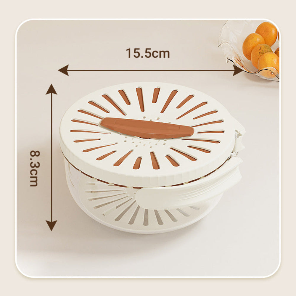 Multi-Functional Fruit and Vegetable Washing Bowl with Lid - 3-in-1 Design for Efficient Washing, Draining, and Storage 5
