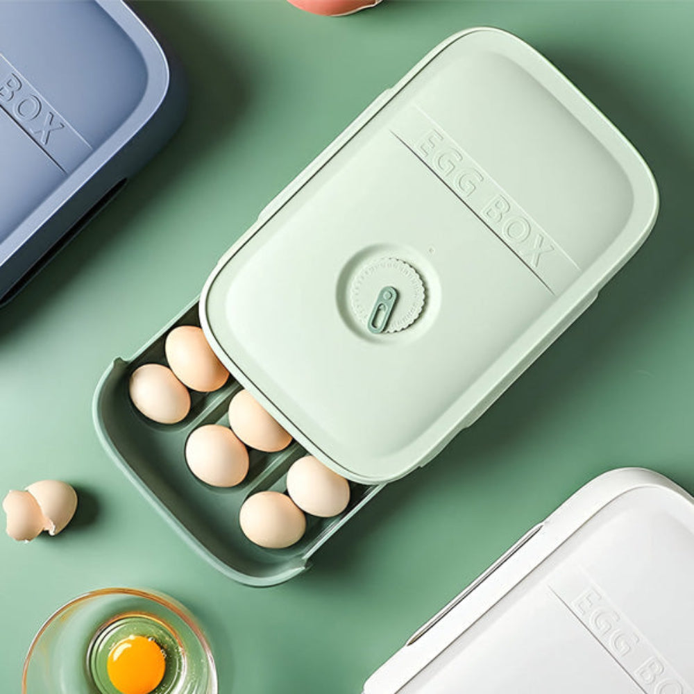 Stackable Egg Storage Container for 18 Eggs with Clear Lid – BPA-Free Plastic 3