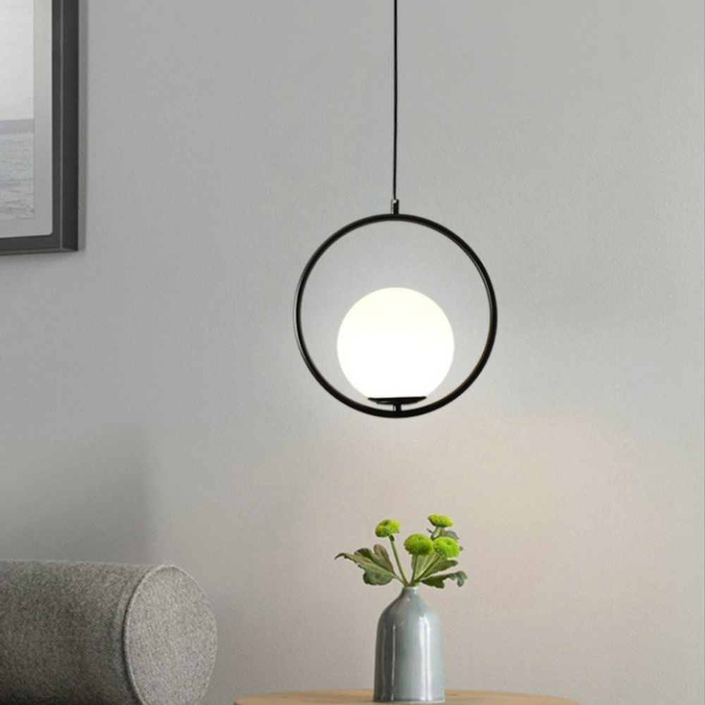 Nordic Pendant Light with Adjustable Cable and E27 Bulb – Brushed Gold Finish 10