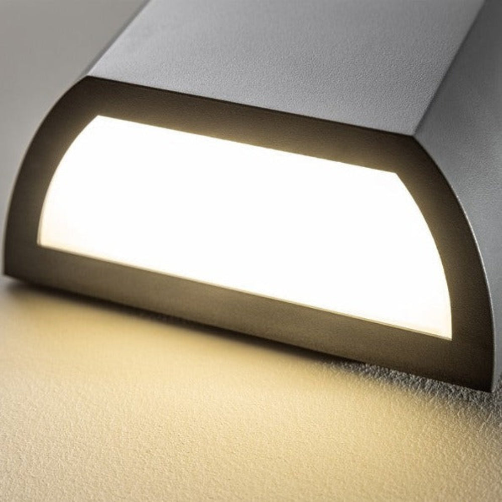 Modern Up & Down LED Outdoor Wall Light – Dark Gray Aluminum, Energy Efficient, Weather Resistant 10