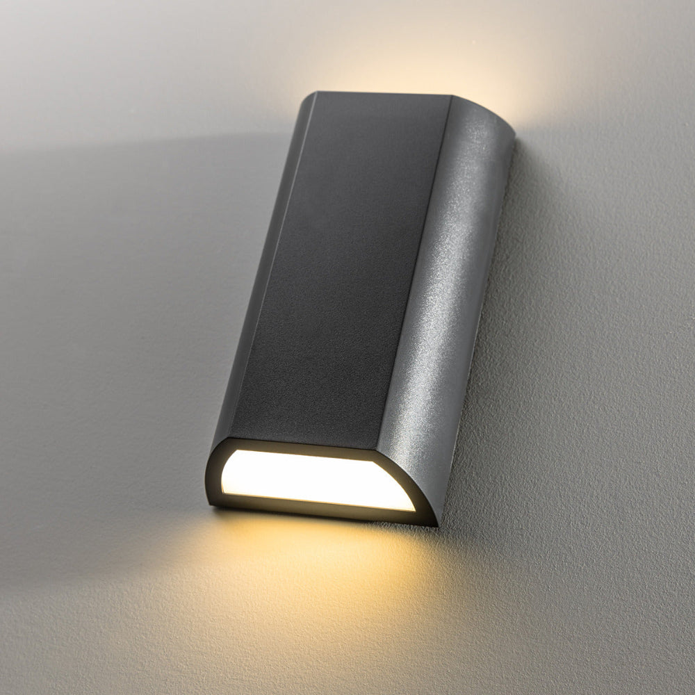 Modern Up & Down LED Outdoor Wall Light – Dark Gray Aluminum, Energy Efficient, Weather Resistant 4