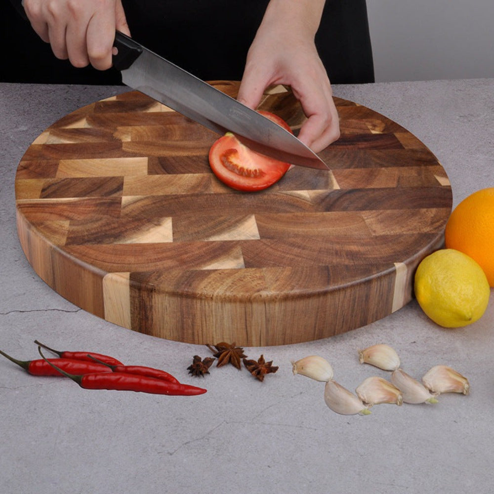 Deluxe End-Grain Cutting Board – Reversible Hardwood Design for Stylish Food Preparation 2