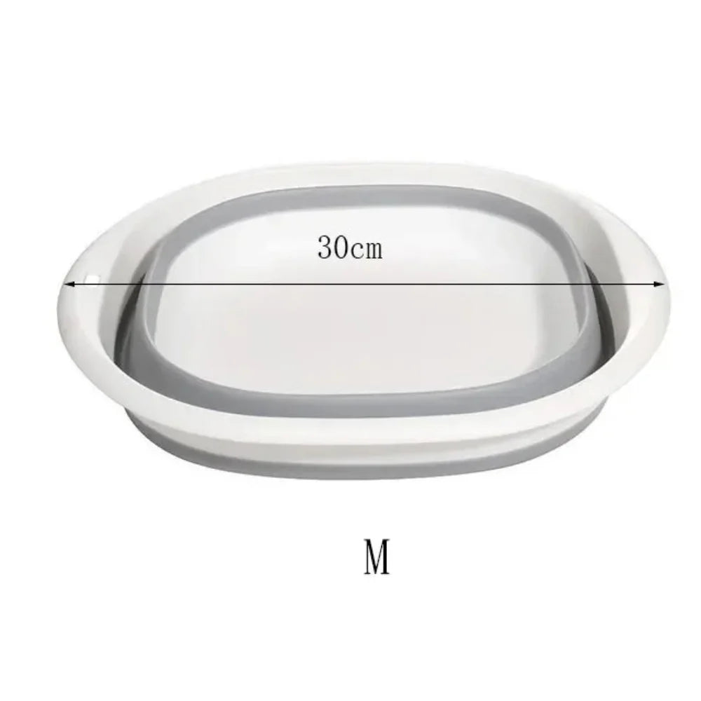 Collapsible Silicone Washing Basin for Kitchen and Outdoor Use – Space-Saving Design 8