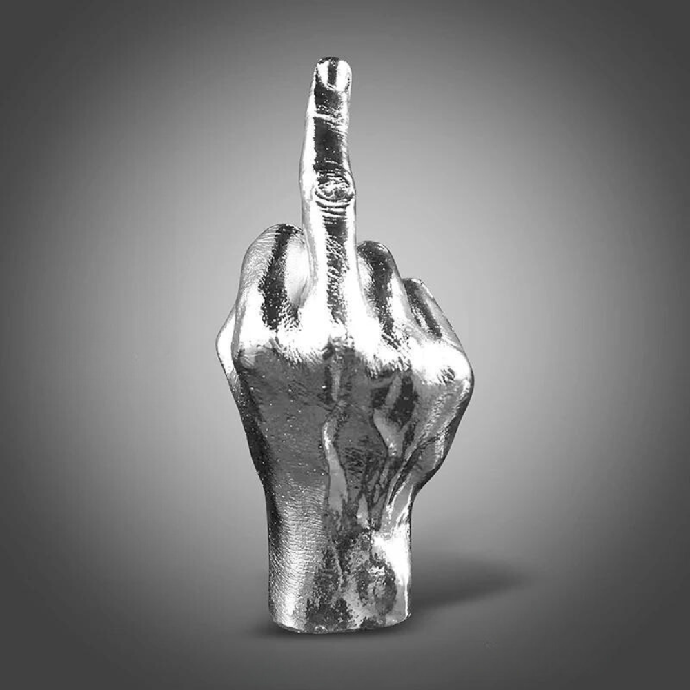 Unique Resin Middle Finger Sculpture – Bold Decorative Statement for Home and Garden 13
