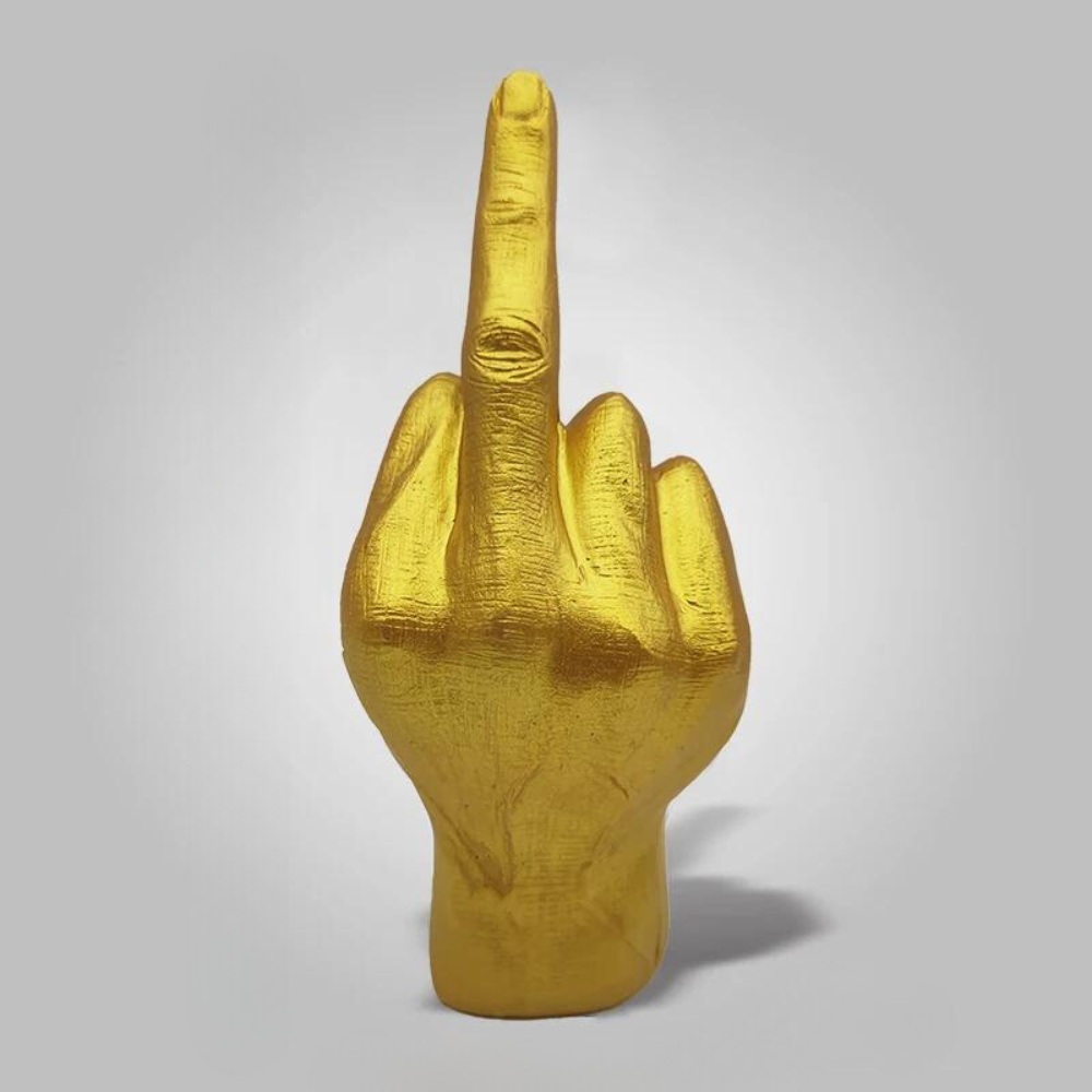 Unique Resin Middle Finger Sculpture – Bold Decorative Statement for Home and Garden 14