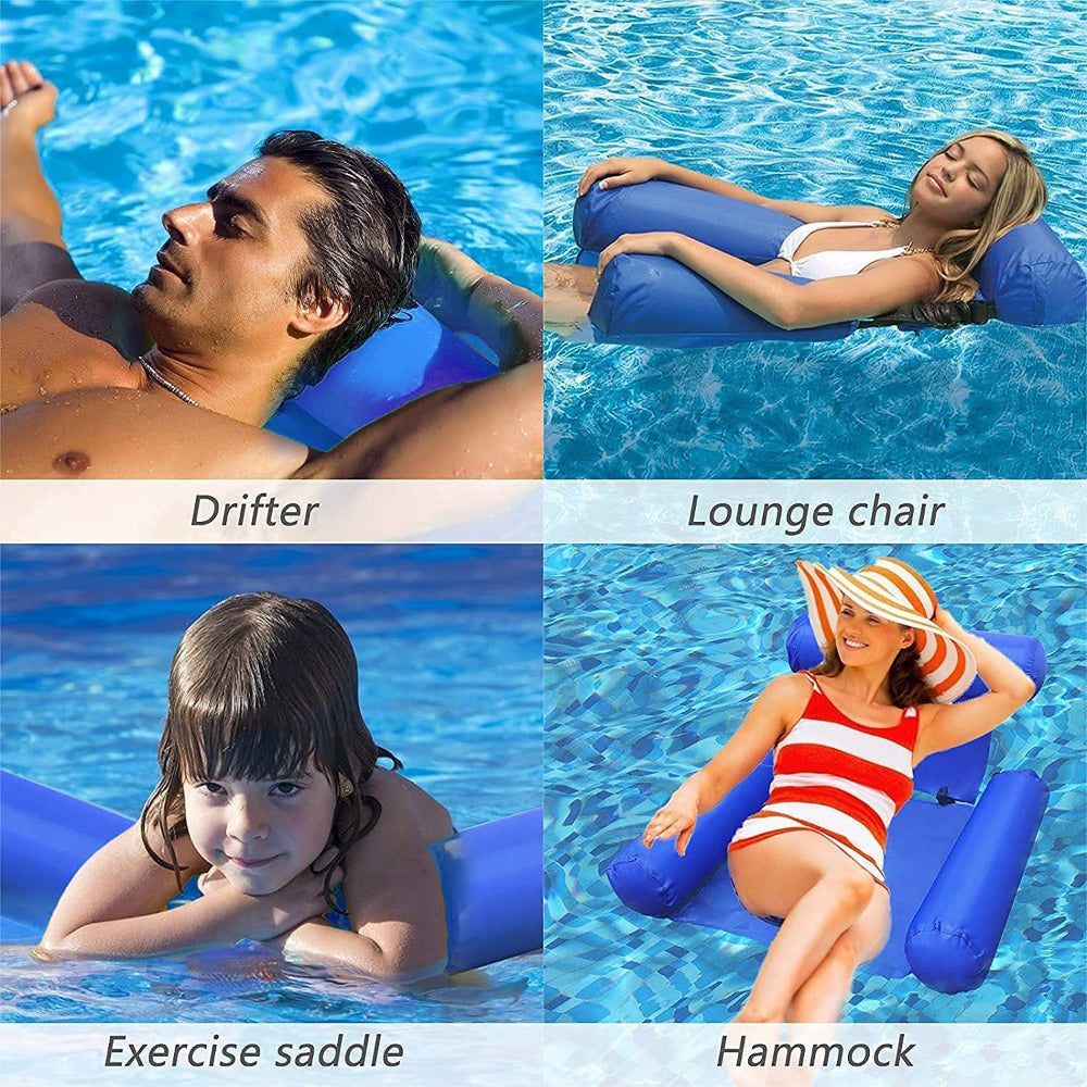 Inflatable Pool Float Chair with Backrest – Comfortable and Portable Water Lounge 7