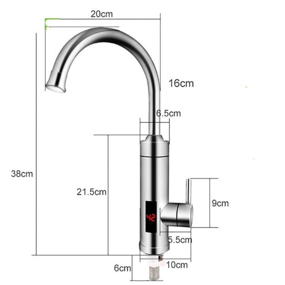 Intelligent Electric Kitchen Faucet with Touchless Control and Built-in Water Heater 4